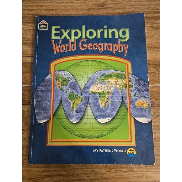 Exploring World Geograpghy My Father's World Paperback Homeschool Rayburn Foster - Picture 1 of 9